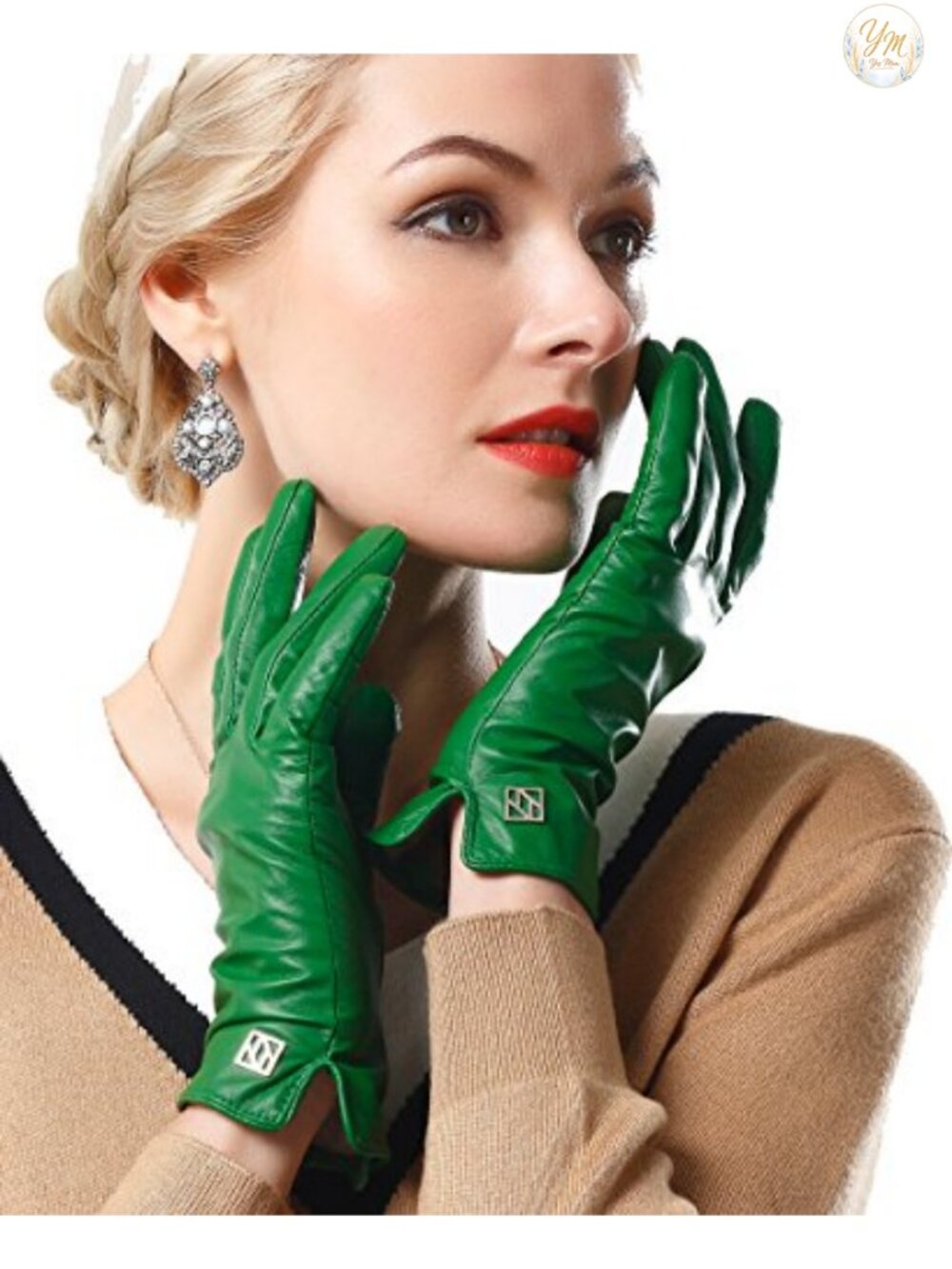 Italian Nappa Leather Gloves Lambskin Winter Comfort Touchscreen or